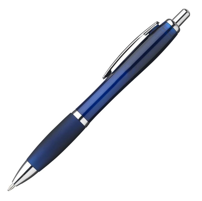 blauwe athos transparant pen